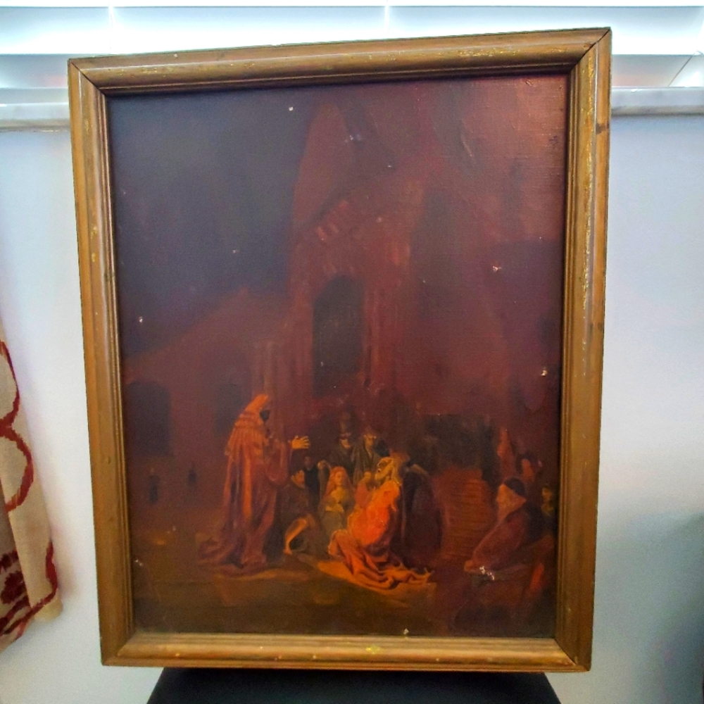 Vintage Framed Oil Painting